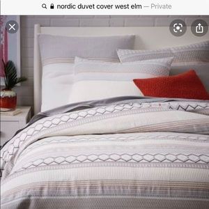 King size duvet cover set with two king shams
